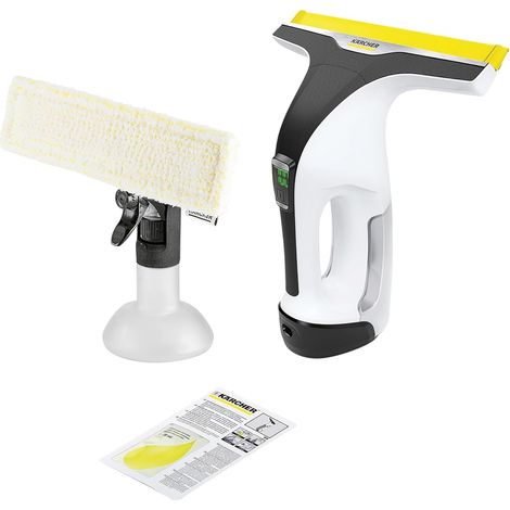 Battery-operated glass cleaner (extremely long battery life: 100 minutes, replaceable nozzle, spray bottle with microfiber cloth) (1/5)