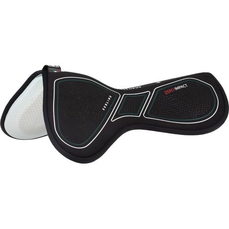 taglia unica, Nero: Compensatore a rialzo anteriore in memory foam e silicone per cavalli con garrese pronunciato (1/5)