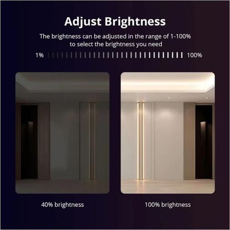 Contrôleur de Bande Lumineuse LED WiFi RGBCW Smart LED Driver Fonctionne pour Homekit Smartthings Alexa Google Prise UE (1/5)