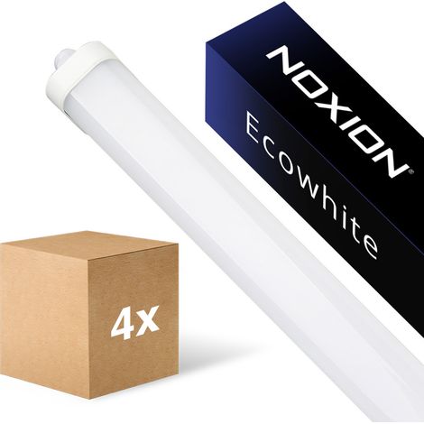 Lot 4x Noxion Réglette LED Étanche Ecowhite V3.0 24/36W