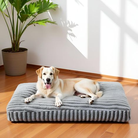 Panier pour Chien Grande Taille, Coussin pour Chien Lavable, Lit pour Chiens Doux, Respirant et Antidérapant pour Grande Chiens et Chats, 107x69x10cm (1/5)