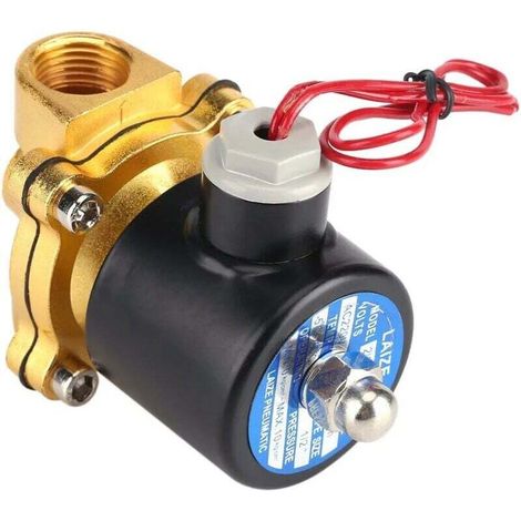 Electrovanne - 220 V - DN 1/2 Pouces - Normalement Fermée - Pour Air Diesel Gaz Huile Eau - En Alliage De Zinc - 1 Pièce (1/5)