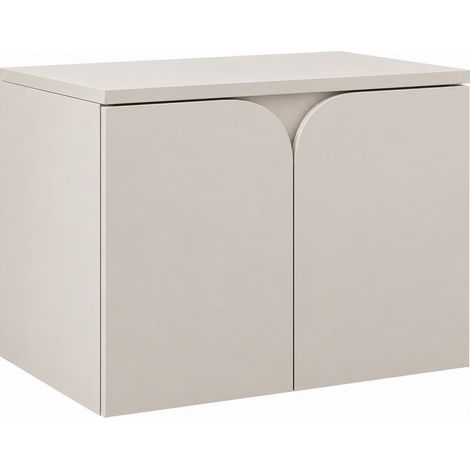 Badplaats Mobile Sottolavabo Nepal 60 cm – Beige – Sospeso con 2 Ante (1/5)