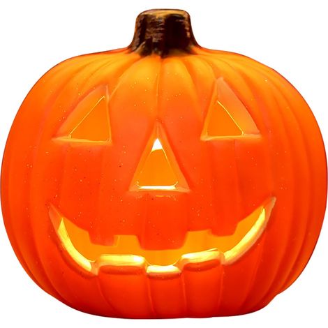 Lanterne Citrouille - Décoration de Table pour Halloween - En Plastique - 35 x 30 x 25 cm - 1 Pièce (1/3)
