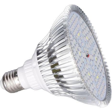 Bombilla LED E27 para cultivo de plantas, bajo consumo energético, espectro completo, baja generación de calor, 85-265V 80W, 120 LED. (1/3)