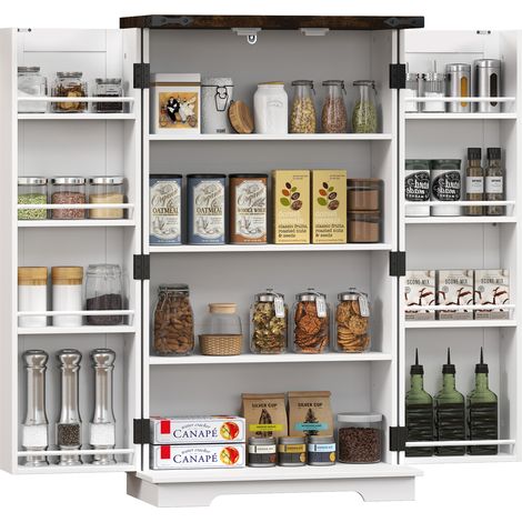 Multi-Storage Farmhouse Style Cabinet - White (1/5)