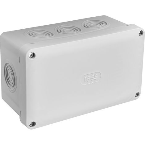 BOITE DE DERIVATION ETANCHE IP55 170X100/P80 GRIS - 718050