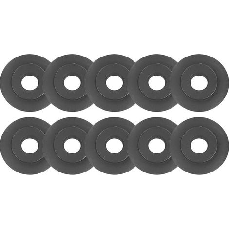 Coupe-tubes finition brillante taille standard 10 pièces roue de coupe en acier au manganèse haute résistance pour cuivre aluminium et plastique (1/5)