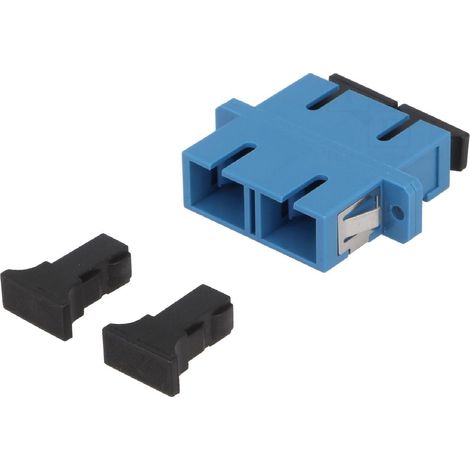 Connecteur en fibre optique femelle - Bleu