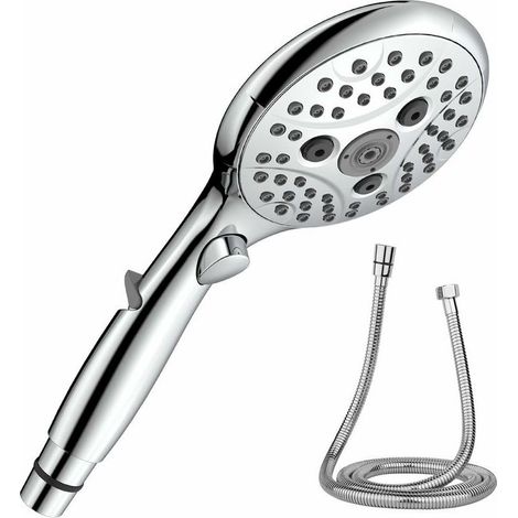 Rotolatore con parada dell'acqua, teleducha 6 tipi di chorro, rotella per l'acqua con flexo da 150CM, rotella con limitatore caudale 6.5 L/min (1/5)