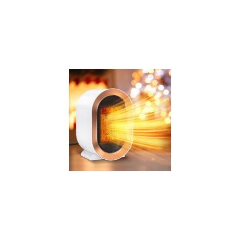 1200-W-Heizlüfter für Zuhause, Büro, leise, PTC-Technologie, schnelles Aufheizen, sicher und energiesparend, für Schlafzimmer – Weiß – Crezuo