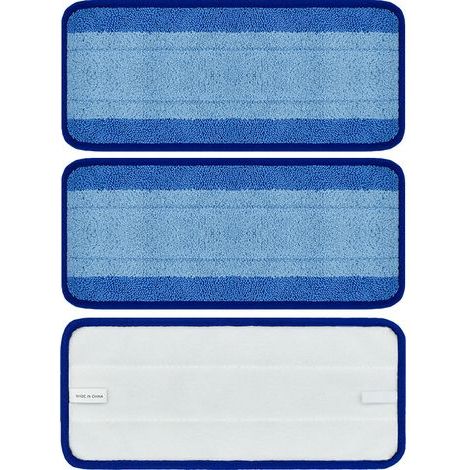 Lntyq Lot de 3 serpillères en microfibre pour Swiffer Wet Jet - Accessoires pour aspirateur - Réutilisables (1/5)