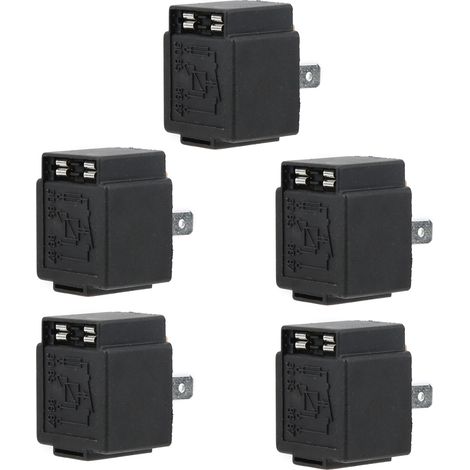 Relais de clignotant 12V 30A imperméable 4 broches pour feux de voiture - Lot de 5 pièces JD1912 (1/5)