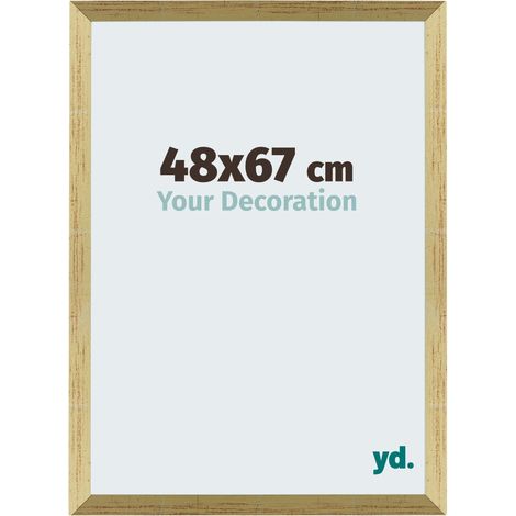yd. - Cadre photo 48x67 - Or Brillant - MDF - Mura