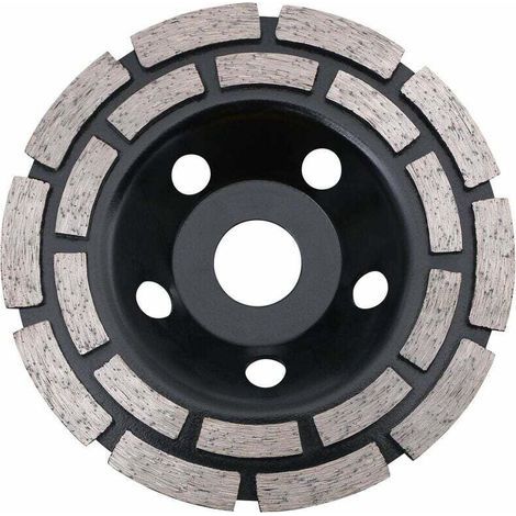Disque Diamant, Diamant à Meuler 125 mm à Meuler le Béton, Meule Diamantée Universelle pour Poncer Béton, Pierre, Granit Chape, Maçonnerie, Usage Universel 56Vingt (1/5)