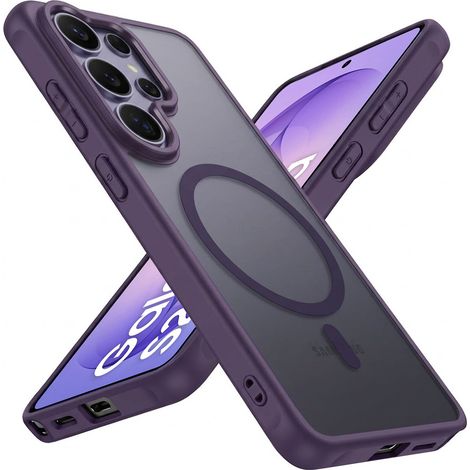 Coque mate violette pour Samsung Galaxy S26 Ultra compatible MagSafe (1/5)