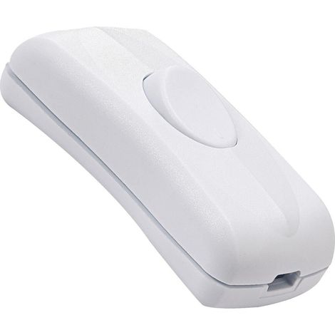 Interrupteur pour Câble Souple 2A 250V Blanc