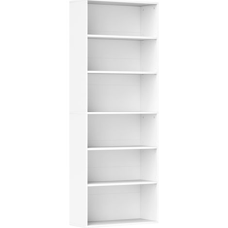 Etagère Arwen Rangement Modulable 6 Cases Design Élégant Blanc