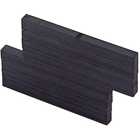 Lot de 8 aimants en caoutchouc avec revêtement époxy, longue durée de vie, matériau Alnico de qualité supérieure, double face adhésive, de rechange pour guitare (1/5)