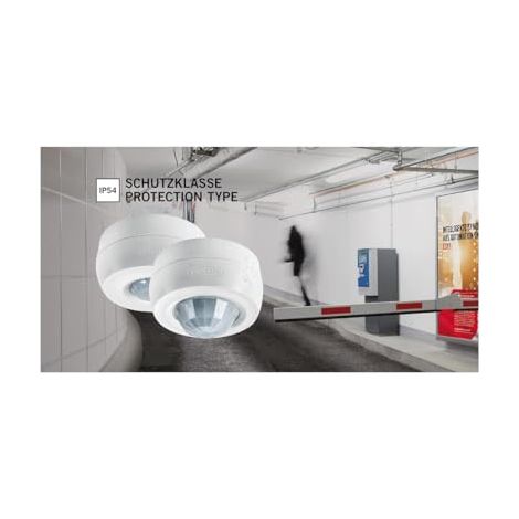 ESYLUX EB10431333 DÉTECTEUR DE MOUVEMENT AU PLAFOND 360° BLANC IP54