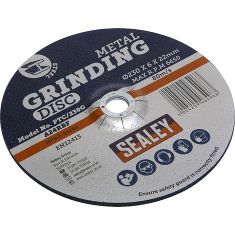 Sealey Grinding Disc �230 x 6mm �22mm Bore PTC/230G