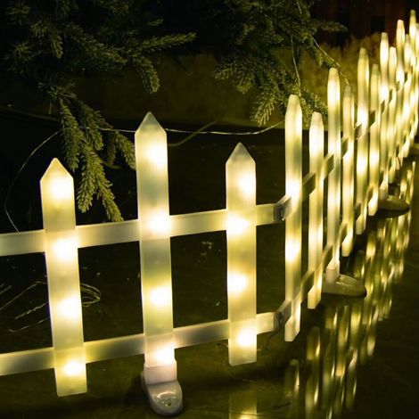 Recinzione luminosa a LED per albero di Natale decorazione natalizia luce calda (1/4)