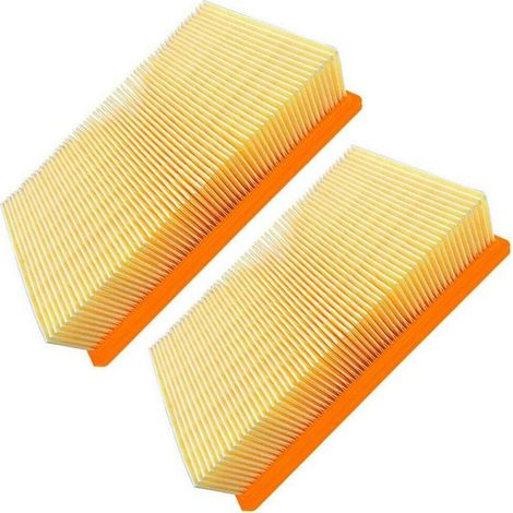 2er-Pack Patronen-Luftfilter für Kärcher NT 25/1, 35/1, 45/1, 55/1, NT361 ECO, NT561 ECO, NT611 ECO und TACT+Te Nass- und Trockensauger, ölbeständiger Ersatz