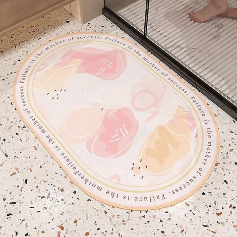 Wekity Soft Diatom Boue Absorbant Tapis de sol antidérapant Salle de bain Pied Pad Séchage rapide Tapis antidérapant31.5