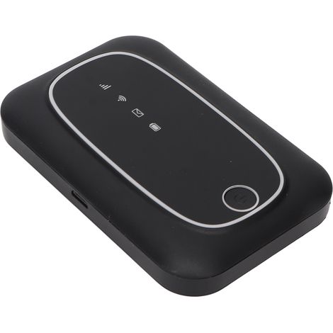 Point d'accès Wi-Fi portable compact avec batterie 2000 mAh, routeur 4G noir avec carte SIM pour la maison, le bureau et les voyages (1/5)