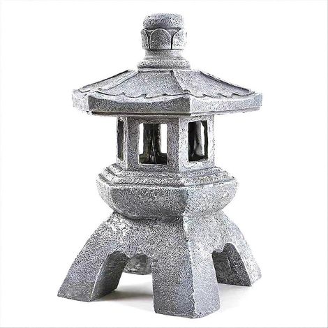 Lanterne Pagode Solaire pour Jardin, Déco Extérieure Ornement, Éclairage LED Autonome, Résistant aux Intempéries (1/5)