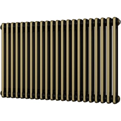 Alpha - Antique Brass Column Radiator H600mm x W988mm 2 Column