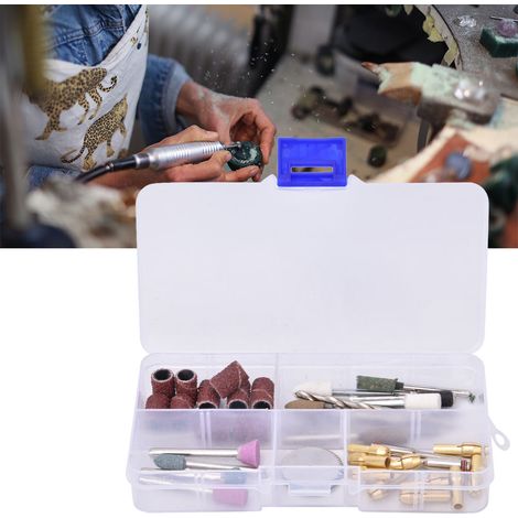 Kit d'accessoires de 46 pièces pour meuleuse 18 V 3,6 V : polissage, découpe et perçage (1/5)