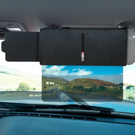 Prolunga parasole per auto, prolunga parasole anteriore regolabile, adatta per dispositivi antiabbagliamento in auto e camion - versione per guida a destra. (1/5)