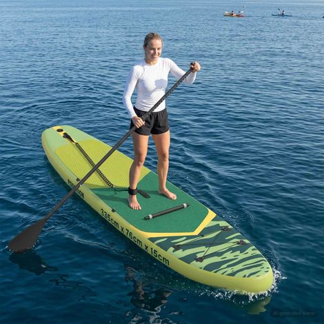 Teenpull – SUP Board mit Sitz 2-in-1 POSEIDON 335 x 76 x 15 cm Grün für (1/5)