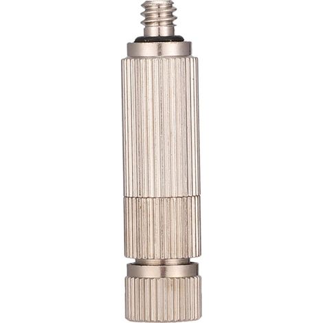 1 set of 50 3/16" silver brass high pressure spray nozzles for dusting and humidifying, with filter. (1/5)