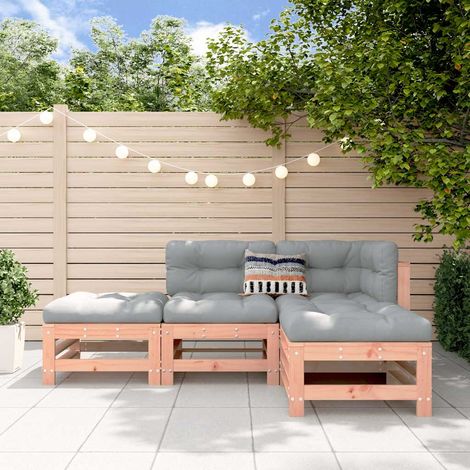 Salon de jardin 4 pcs-Lot de 4 Mobilier de jardin-Meuble de jardin bois massif douglas 600941 (1/5)