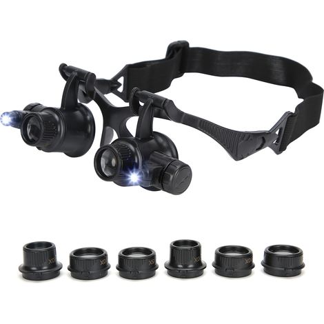 10x-25x Beleuchtete Lupe für Schmuck- und Uhrenreparatur, Präzisionswerkzeug (9892G) (1/5)