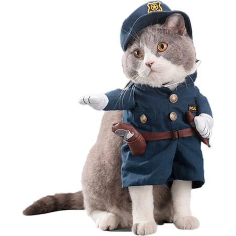Uniformes pour chats et chiens, vêtements mignons pour animaux de compagnie, costumes amusants pour jeux de rôle (1/5)