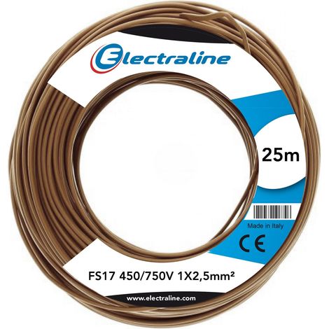 CAVO UNIPOLARE FS17 450/750V 1X2,5 25M MARRONE (1/2)