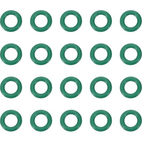 Joint Torique en Caoutchouc Fluoré 5x8x1.5mm(ID x OD x Largeur), 20PCS Joint d'Étanchéité Bocaux Remplacement pour Réparation Plomberie Valves Tuyaux Robinet Voiture Gaz, Vert (1/5)