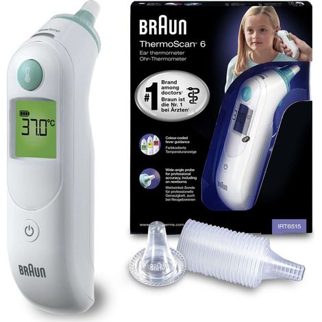 Braun IRT6515 ThermoScan 6 Ohrthermometer weiß