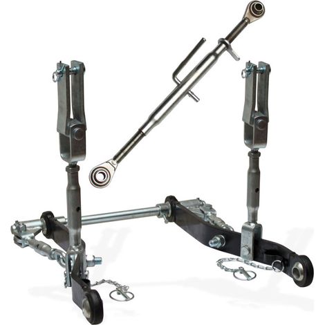 Dema – Fixation agricole 3 points Cat I – attelage arrière réglable – pour petits tracteurs – construction métallique robuste – charge max 4,5t