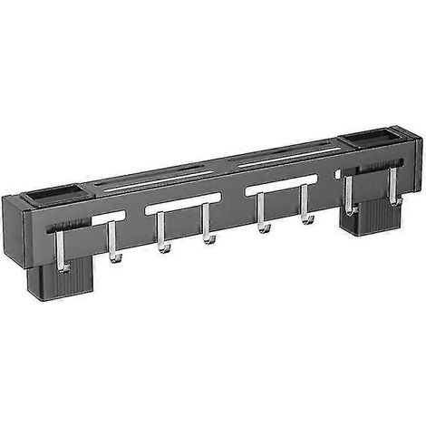 Porte-couteaux multifonctionnel mural, support de cuisine en acier inoxydable compatible avec les étagères. (1/5)