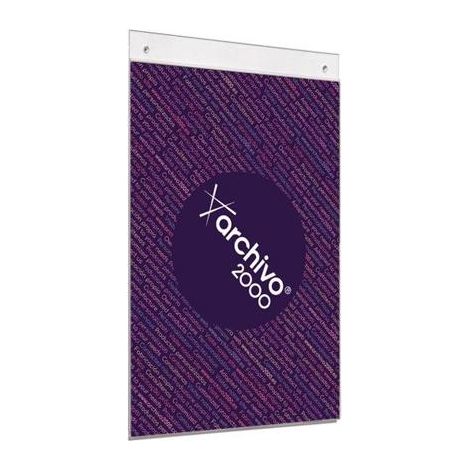 File 2000espositore a parete confori din a4 verticale 210x325mm vetro trasparente