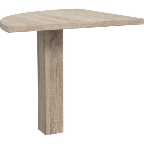 Option angle arrondi pour bureau décor chêne clair - OPIO (1/3)