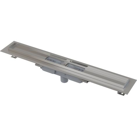 Alcadrain APZ1101 Drain de douche bas avec rebord pour la grille perforée, évacuation verticale 850 mm (1/3)