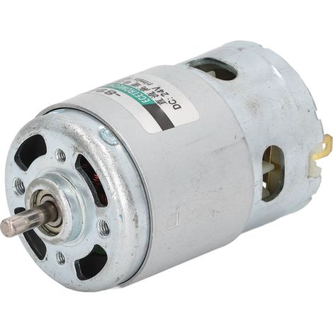 Hochgeschwindigkeitsmotor 10000 U/min im Uhrzeigersinn/gegen den Uhrzeigersinn, schnelle Wärmeableitung, Mini-Elektromotor für Entsafter und Bohrmaschinen, 24 V DC, mit Pleuelstange (1/5)