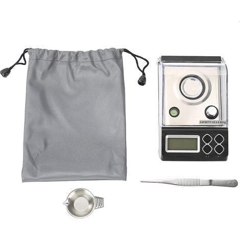 Balance de cuisine haute précision 30 g/0,001 g, mini-outil de mesure électronique pour le comptage des carats-AquaForge