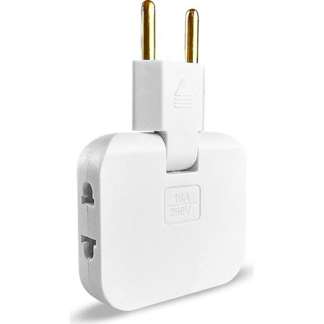 Flache Steckdosenleiste für Schränke mit 3 Steckdosen 180° drehbare Flachsteckdose 16 A / 250 V Steckdosenleiste (1/5)