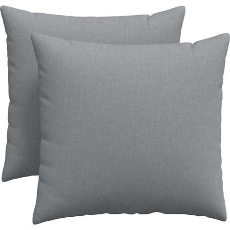 Maison Exclusive - Cojines de sofá 2 pcs Gris Claro 50 x 50 cm te